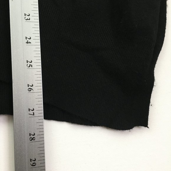 Crew Neck Sweater Made in Korea Womens Size Large Long Sleeve Black - Picture 8 of 10